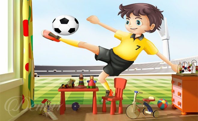 Fussballstar-jungenzimmer-fototapeten-demur